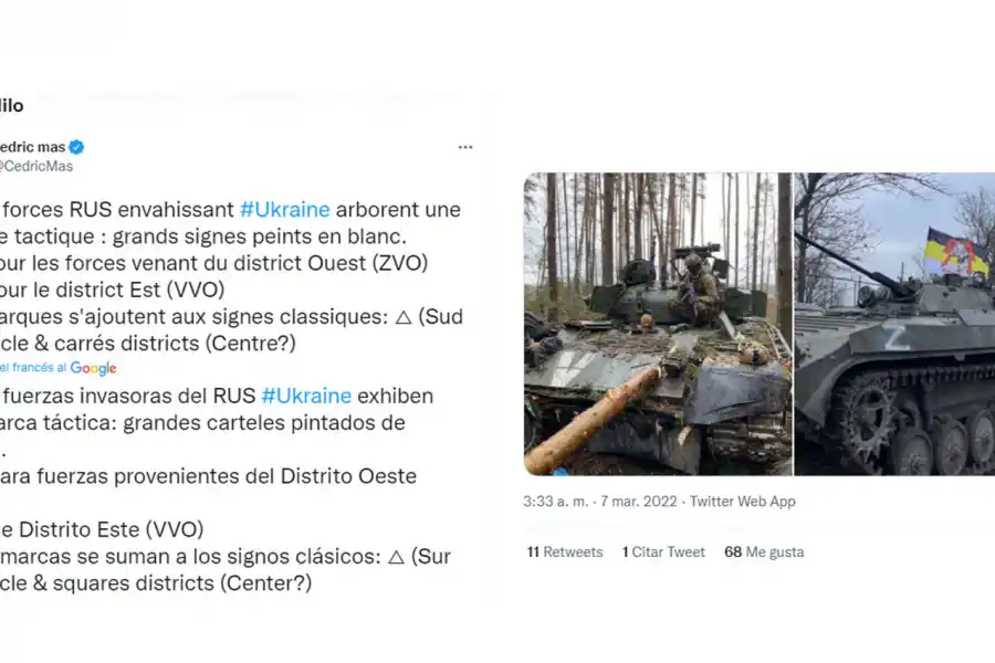 TEORÍA. El historiador francés Cedric Mas detalló en sus redes sociales el significado de las letras 