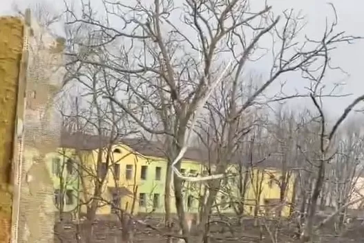 Los daños provocados en el hospital de Ucrania.