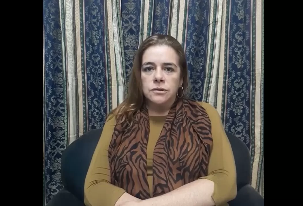 VALERIA AMAYA. La directora de Espacios Verdes de la Municipalidad efectuó la denuncia pública en sus redes. Captura de Video