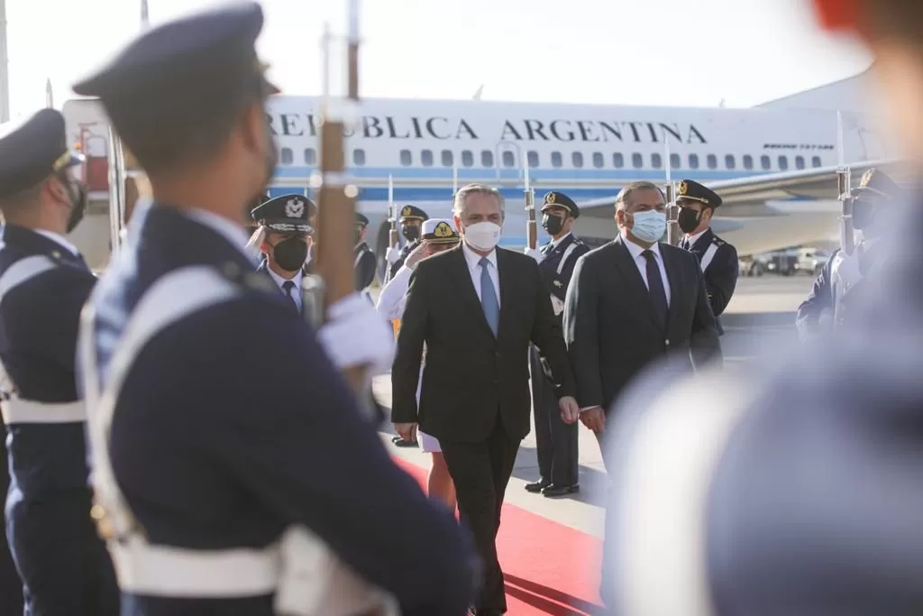 Arribo del Presidente a Chile. Foto de Presidencia