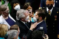 Alberto acompañó a Boric, a quien considera un aliado