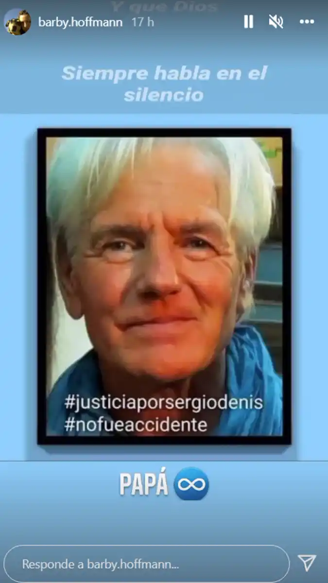 “¡Justicia ya! tres años sin respuestas”, reclamó la hija de Sergio Denis 