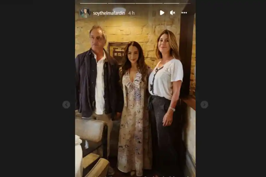 En Brasil, Thelma Fardín se reunió con Daniel Scioli