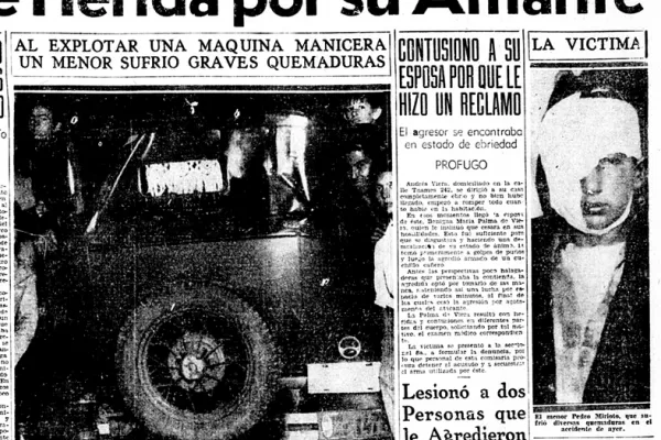 Herido al explotar un carrito manisero