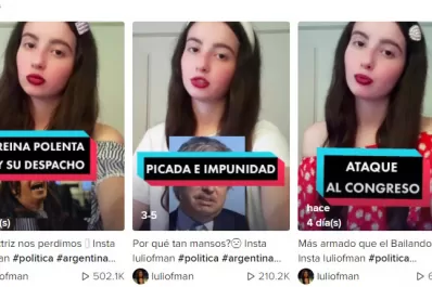 Apodó Reina Polenta a Cristina y es furor en TikTok por sus parodias al Gobierno