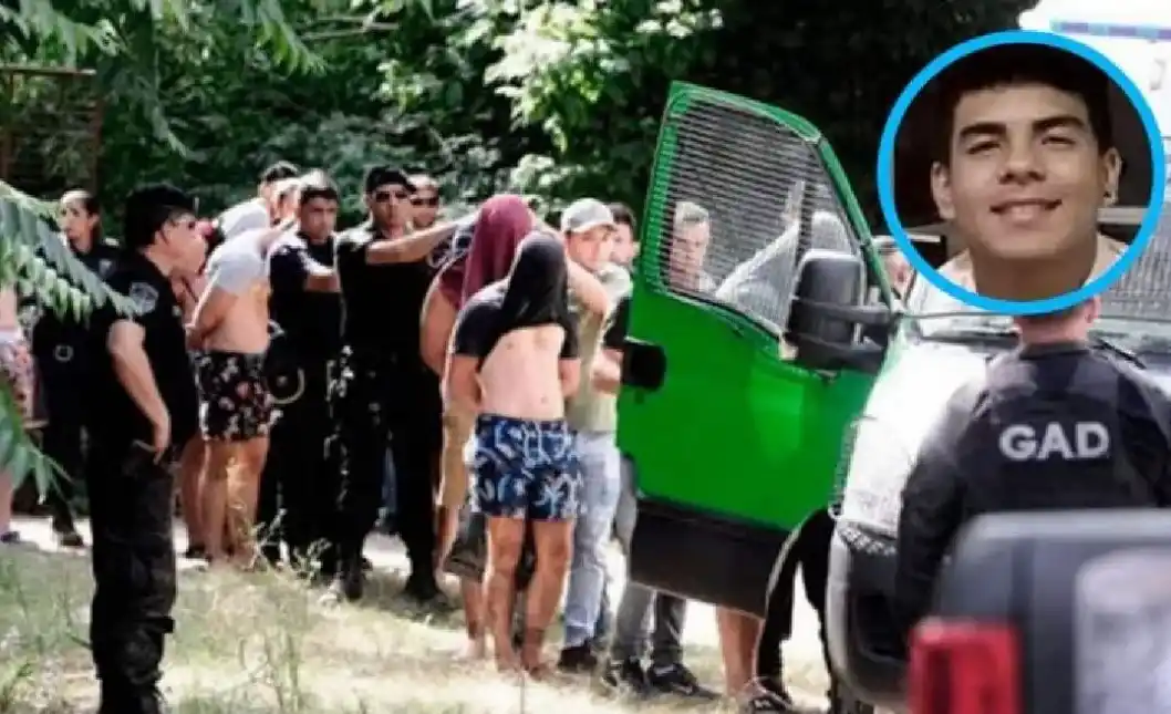 Los rugbiers al momento de su detención