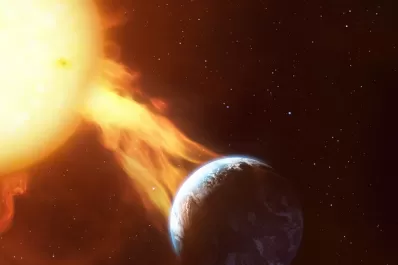 Una tormenta solar impactará en la tierra y podría afectar a internet y celulares