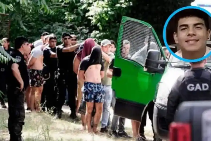 Los rugbiers al momento de su detención