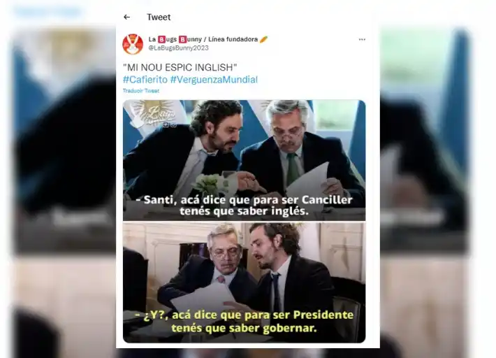 Video: Por qué se convirtió en viral el discurso en inglés de Santiago Cafiero