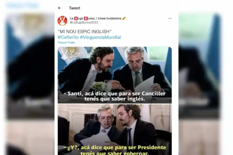 Video: Por qué se convirtió en viral el discurso en inglés de Santiago Cafiero