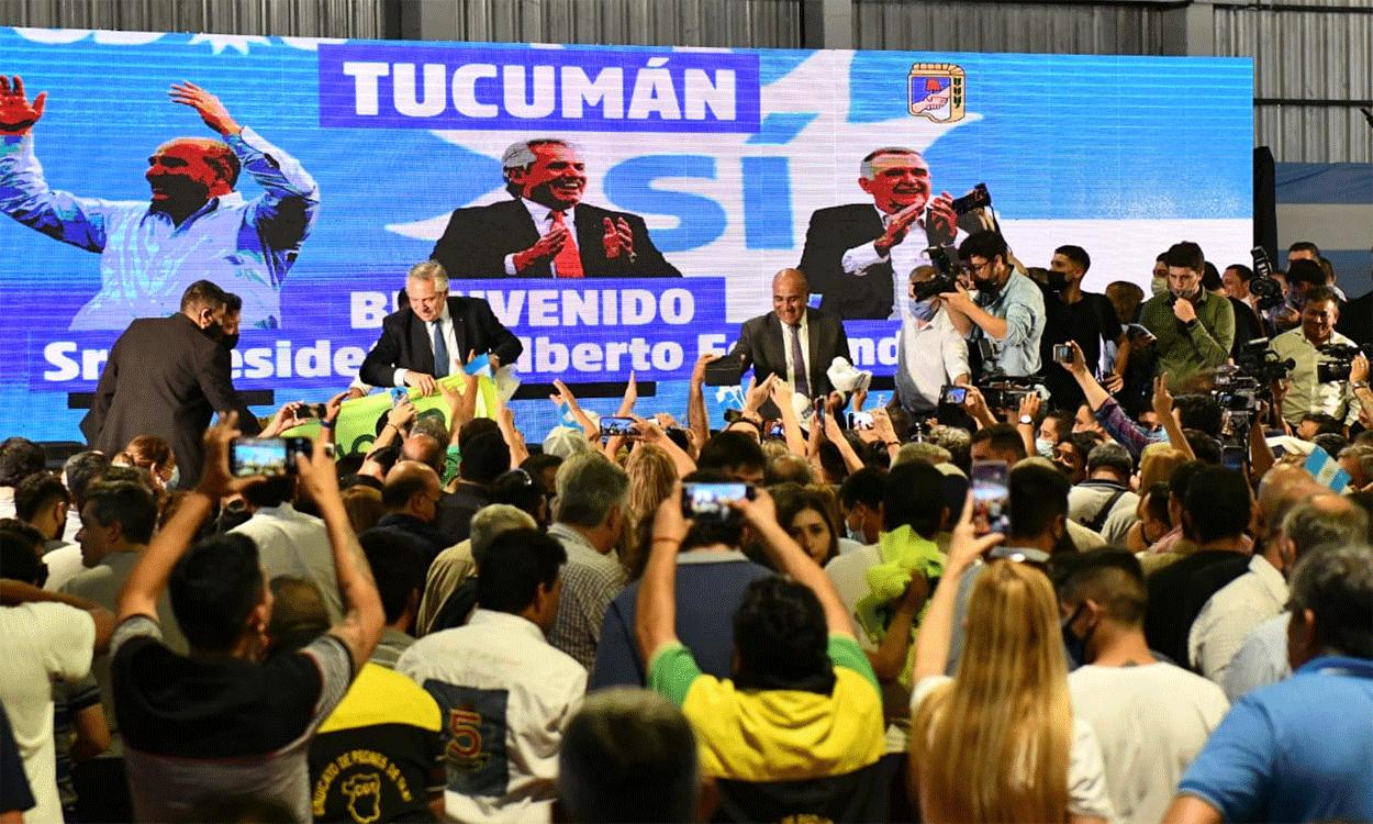 Hay muchos que intentan desanimarnos, dijo Alberto Fernández en Tucumán