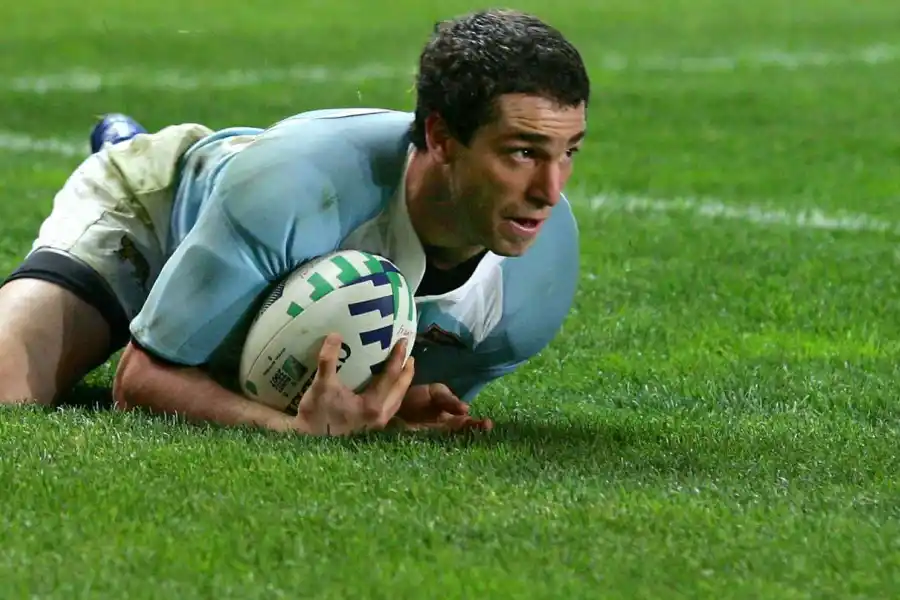 Federico Aramburu, cuand jugaba en Los Pumas.