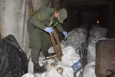 Salta: decomisan más de 20 toneladas de bronce