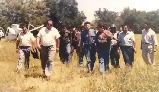 EN SANTIAGO. Ramón Ortega y José Ricardo Falú arriban a Zorro Muerto.