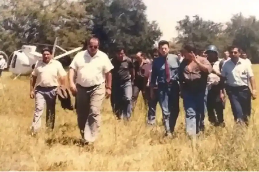 EN SANTIAGO. Ramón Ortega y José Ricardo Falú arriban a Zorro Muerto.