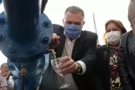 Jaldo inauguró un pozo de agua en Banda del Río Salí