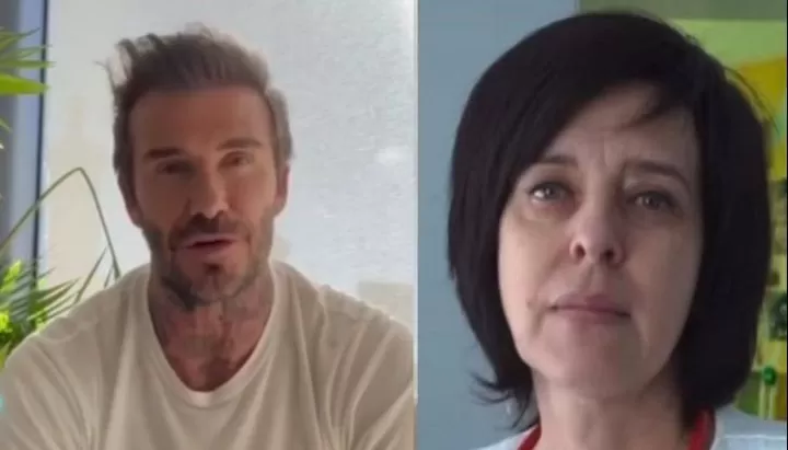 Beckham cedió su cuenta de Instagram a una médica para que hable de Ucrania