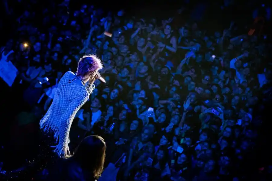 ACERCAMIENTO. El show del rapero Machine Gun Kelly es el primero que realiza en nuestro país. 