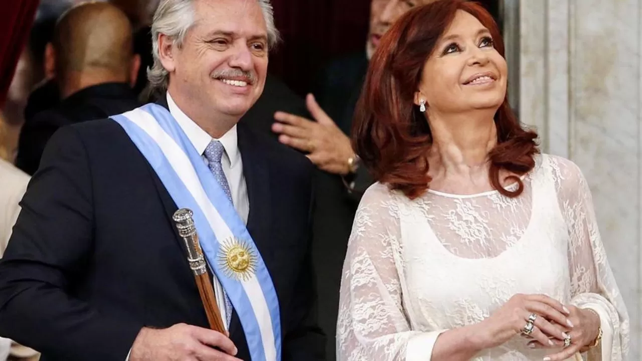 LÍDERES DEL FRENTE DE TODOS. Alberto Fernández y Cristina Kirchner, en un acto oficial. FOTO DE PRESIDENCIA DE LA NACIÓN