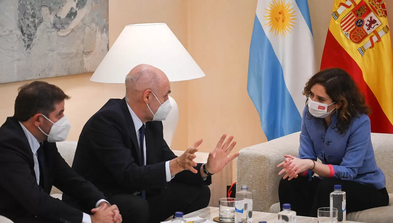 ENCUENTROS. De gira por Europa: Rodríguez Larreta se reunió con la presidenta de la Comunidad de Madrid.
