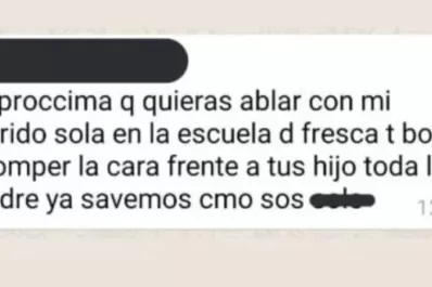 Escándalo en la escuela: roba marido, la próxima te voy a romper la cara