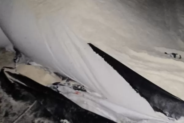 Estaban rompiendo silobolsas, y la Policía los descubrió