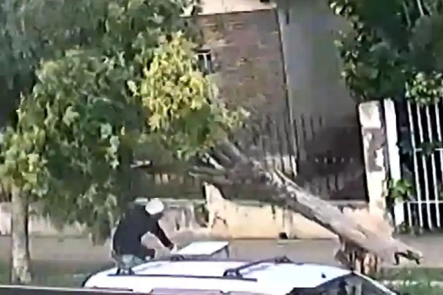 El momento del accidente