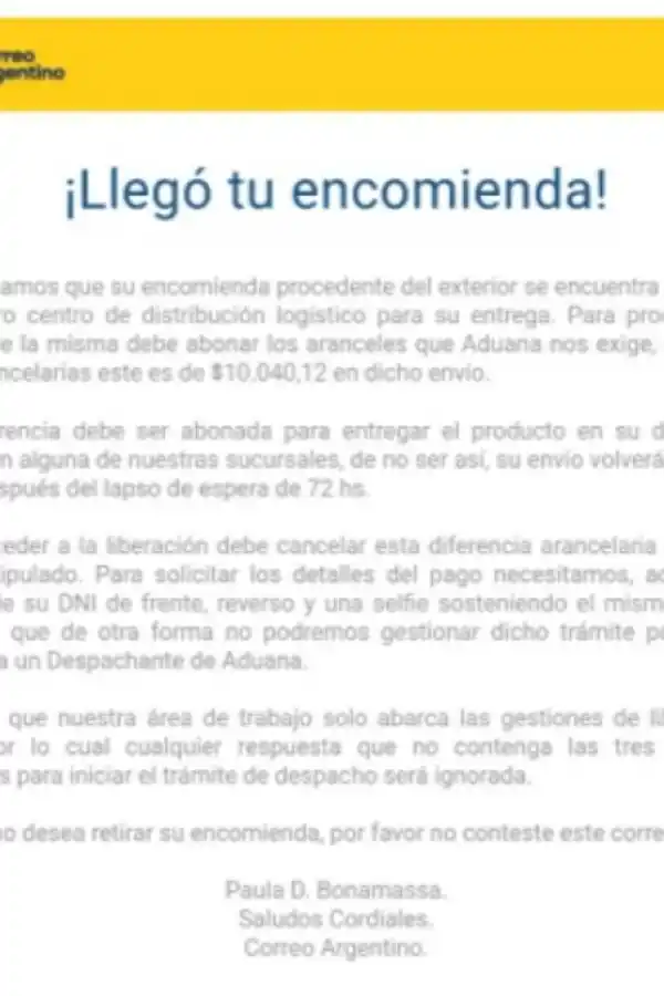 Alertan una nueva estafa que vincula al Correo Argentino: cómo detectarla