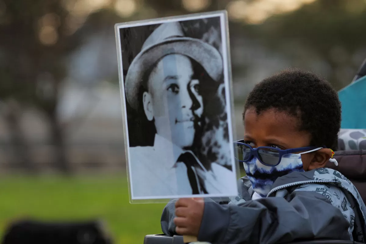 IMAGEN. Emmett Till, el chico de 14 años, linchado en 1955, es un símbolo de la lucha contra el racismo. 