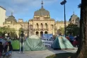Protesta nacional: organizaciones sociales acampan desde anoche en plaza Independencia