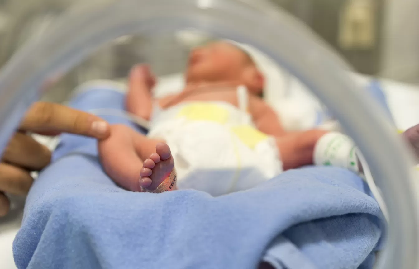 Bebé en incubadora