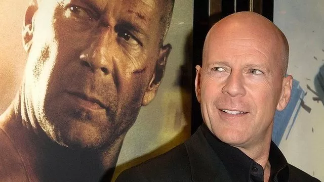 EL ACTOR Y EL PERSONAJE. Bruce Willis junto a “su” John McClane.   