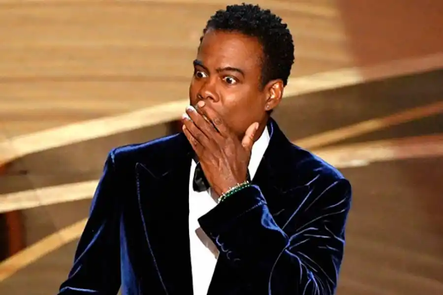 El gesto de Chris Rock tras recibir el golpe de Will Smith