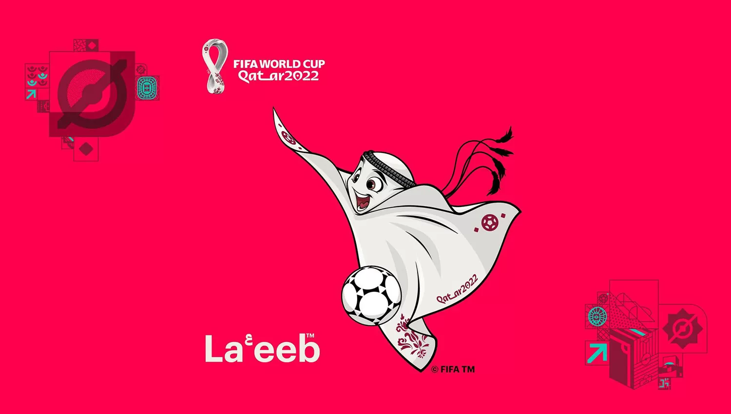 La'eeb, la mascota de Qatar 2022.