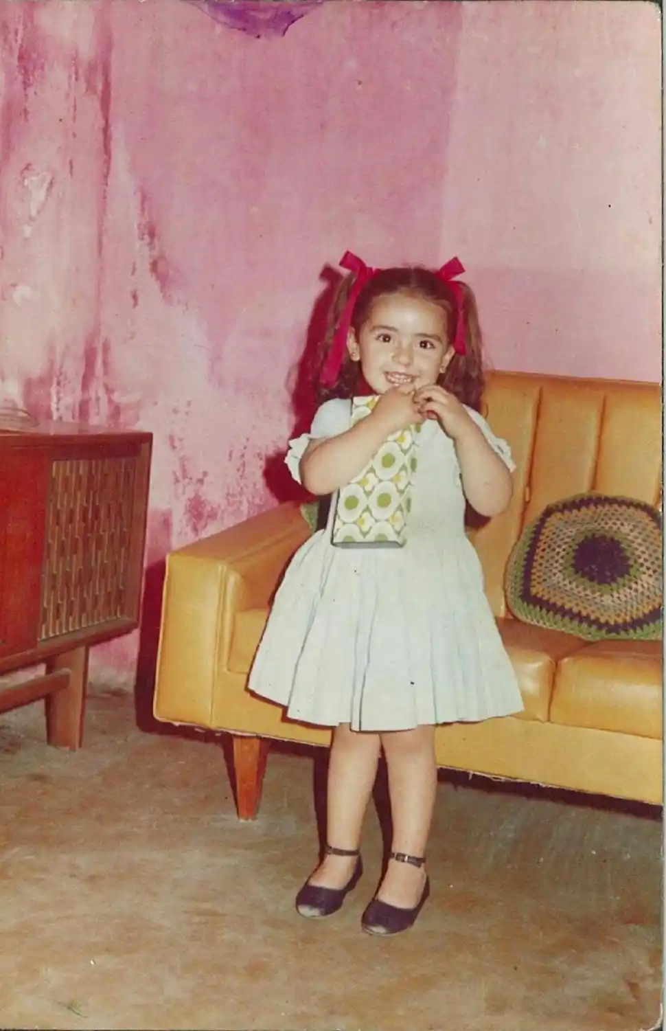 DE PEQUEÑA. María de los Ángeles Verón desde niña regalaba sonrisas a todo el mundo.