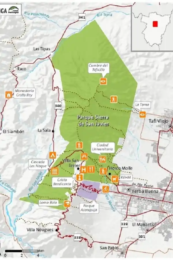 Mapa ilustrativo de Prensa Turismo