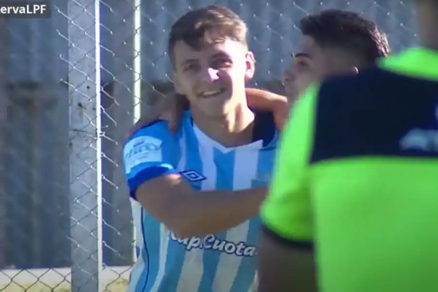 GOLEADOR. Ignacio Maestro Puch puso en ventaja a la Reserva de Atlético ante San Lorenzo.