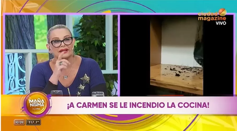 Carmen Barbieri sufrió un incendio en su casa: estuve al borde de la muerte