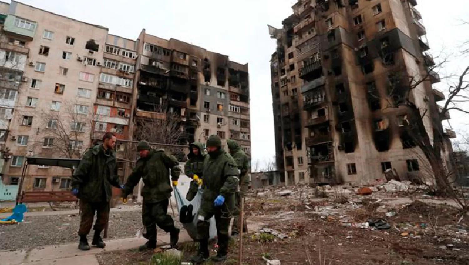 ASEDIADA. La ciudad de Mariupol fue sede de enfrentamientos entre las fuerzas rusas y ucranianas.