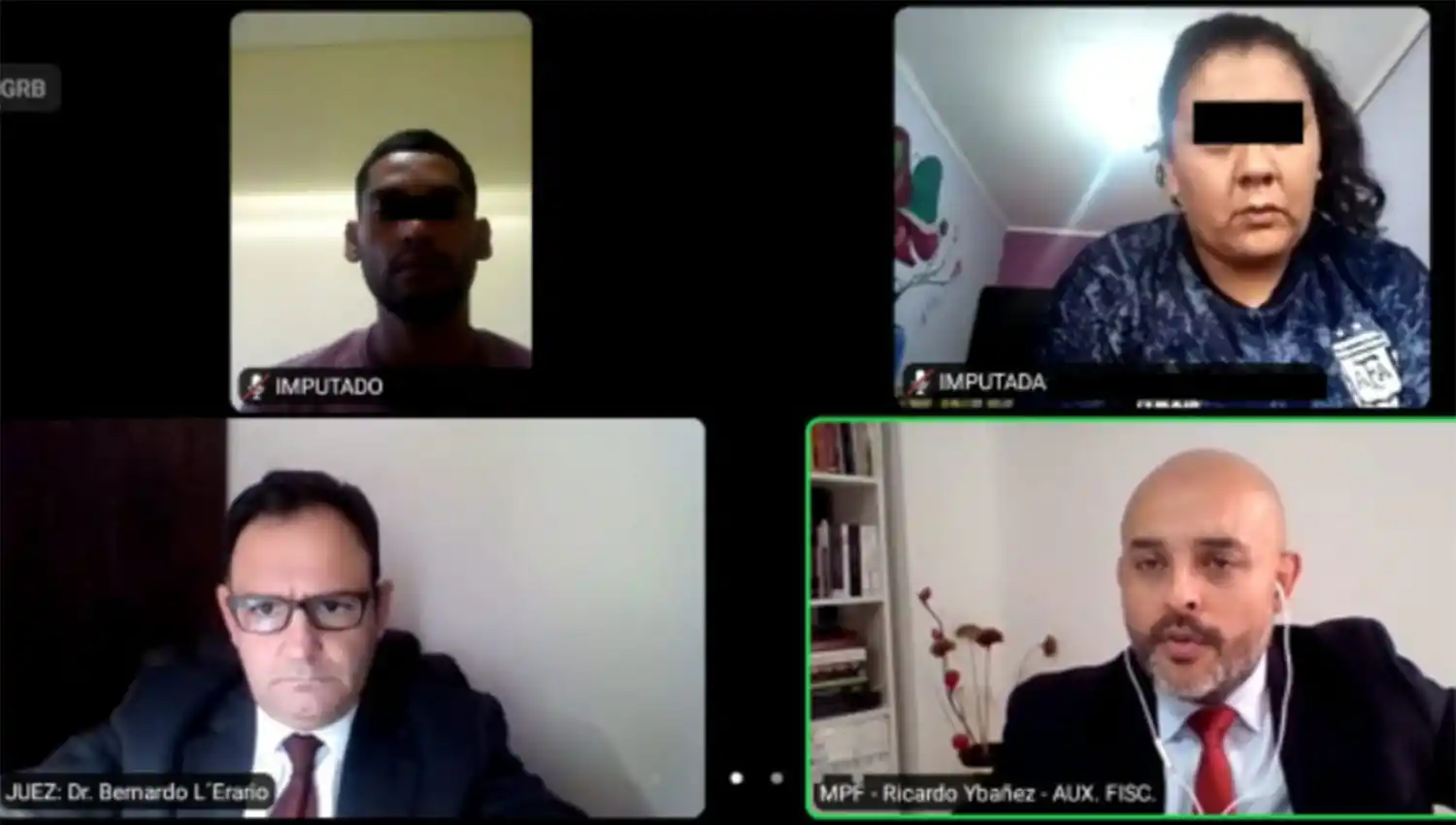 AUDIENCIA. La acusada y su pareja comparecieron ante la Justicia.