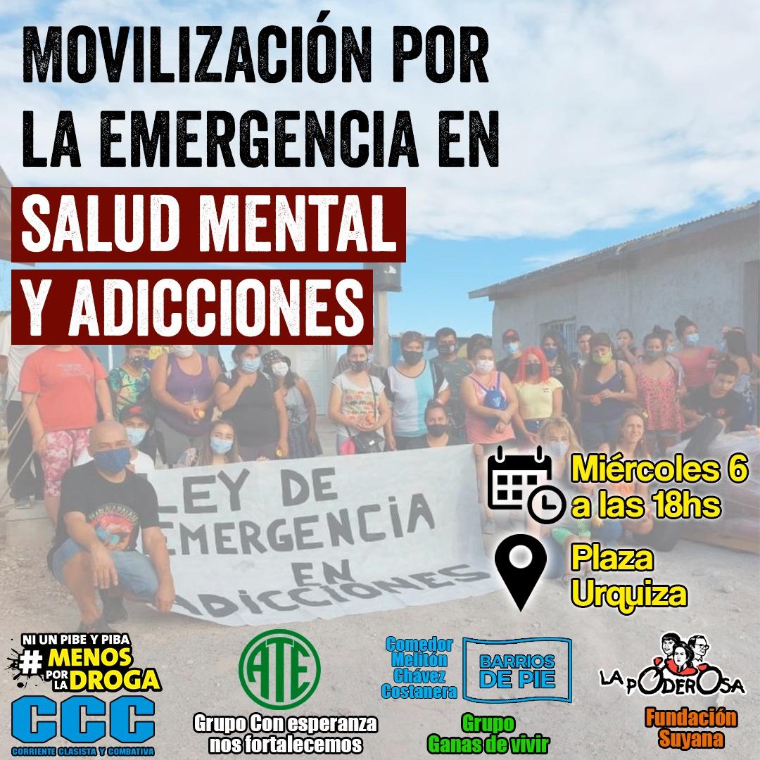 Tucumán: se movilizan para reclamar una ley de emergencia en salud mental y adicciones