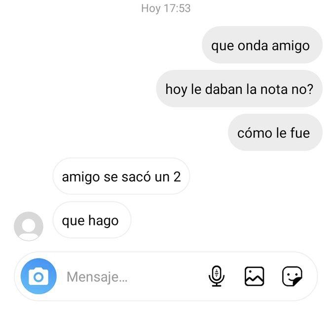 Le hizo un trabajo práctico a la chica que le gustaba y se sacó un dos