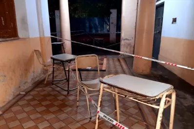 Por el temporal suspendieron las clases presenciales en la Escuela Irigoyen