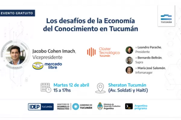Charla gratuita sobre los desafíos de la Economía del Conocimiento en Tucumán