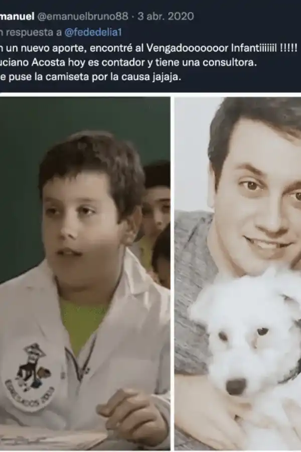 Luciano Acosta hoy. El 