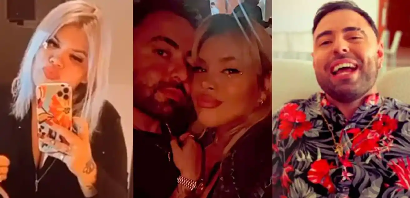 Morena junto a su pareja Maximiliano Bertorello