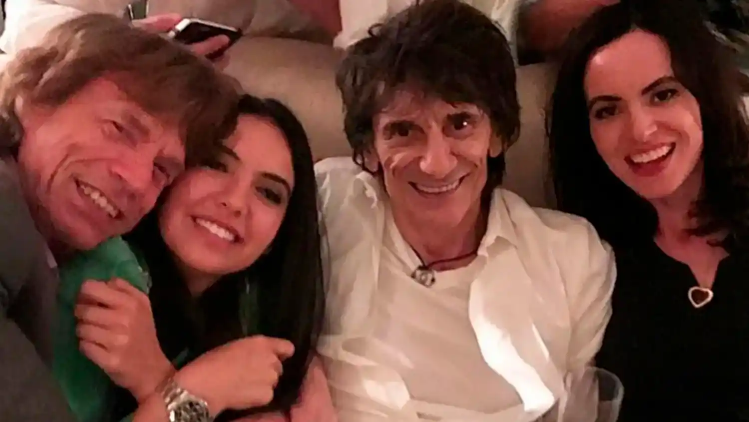 Mick Jagger y Noor Alfallah