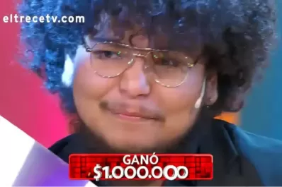Un joven repositor ganó $ 1 millón en Los 8 Escalones