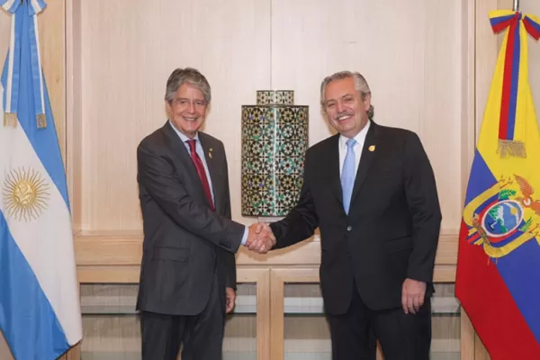 Alberto Fernández recibirá el lunes al presidente de Ecuador, Guillermo Lasso