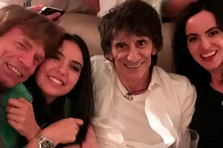 Mick Jagger y Noor Alfallah